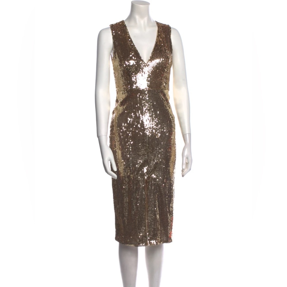 Copper Full Sequin Dress Party Dress